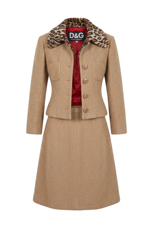 Tailleur jupe Dolce & Gabbana vintage – Seconde main luxe – VestiaireFMR Genève Suisse
