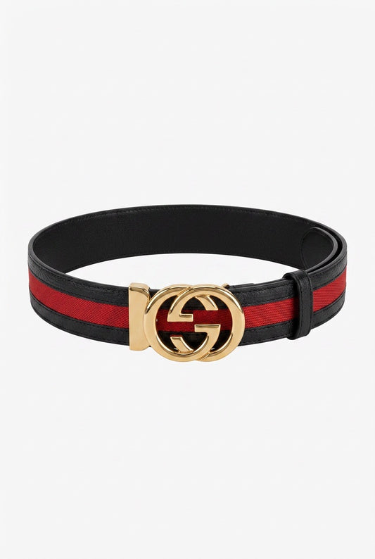 Ceinture en cuir femme vintage Gucci – Seconde main luxe – VestiaireFMR Genève Suisse