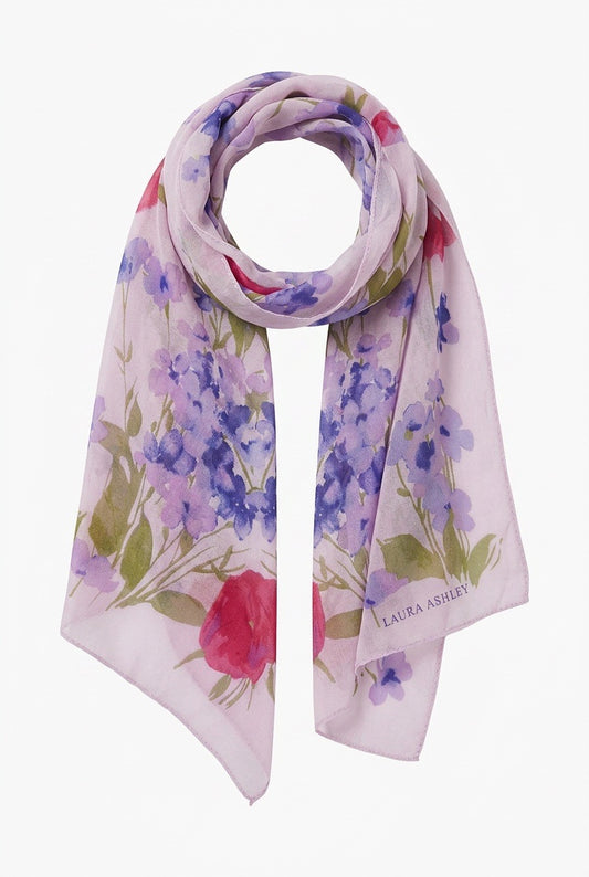 Foulard en soie Laura Ashley – Seconde main luxe – VestiaireFMR Genève Suisse