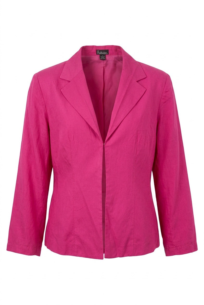 Blazer en soie fushia Spengler Allures – Seconde main luxe – VestiaireFMR Genève Suisse