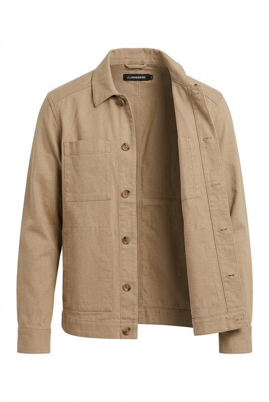 Veste J.Lindeberg en coton et lin beige - Seconde main luxe - VestiaireFMR Genève Suisse