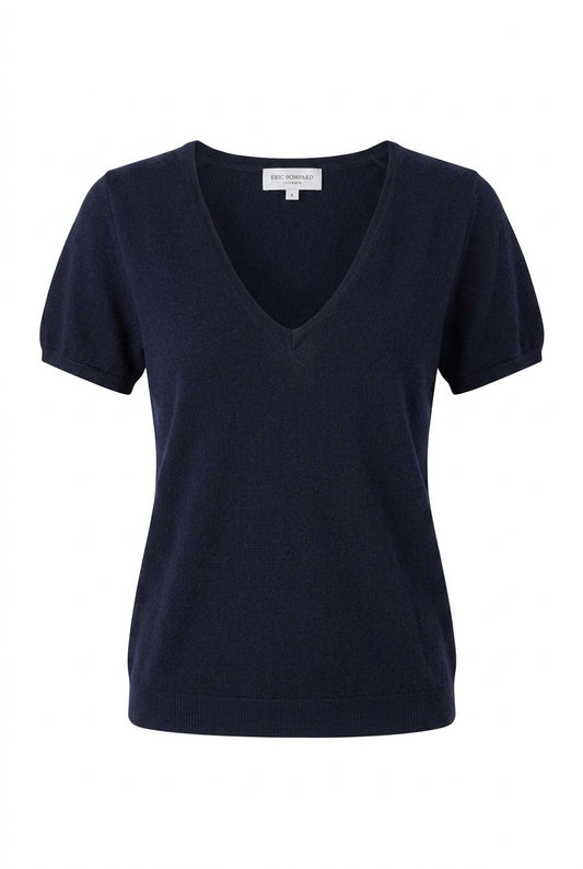 Pull manches courtes Eric Bompard en cachemire – Seconde main luxe – VestiaireFMR Genève Suisse