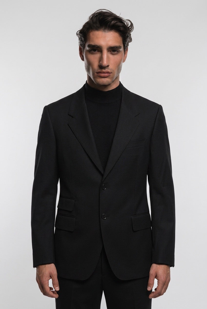 Homme portant un blazer homme Prada vintage – Seconde main luxe – VestiaireFMR Genève Suisse