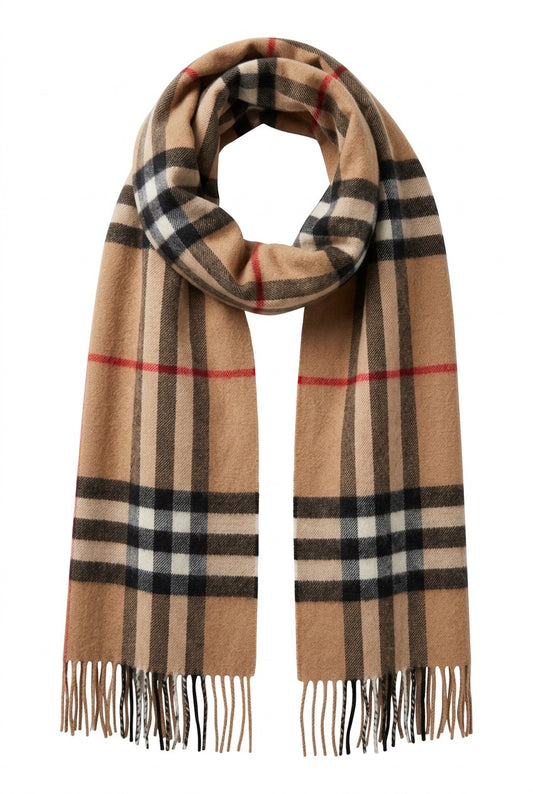 Écharpe Burberry motif check vintage – Seconde main luxe – VestiaireFMR Genève Suisse