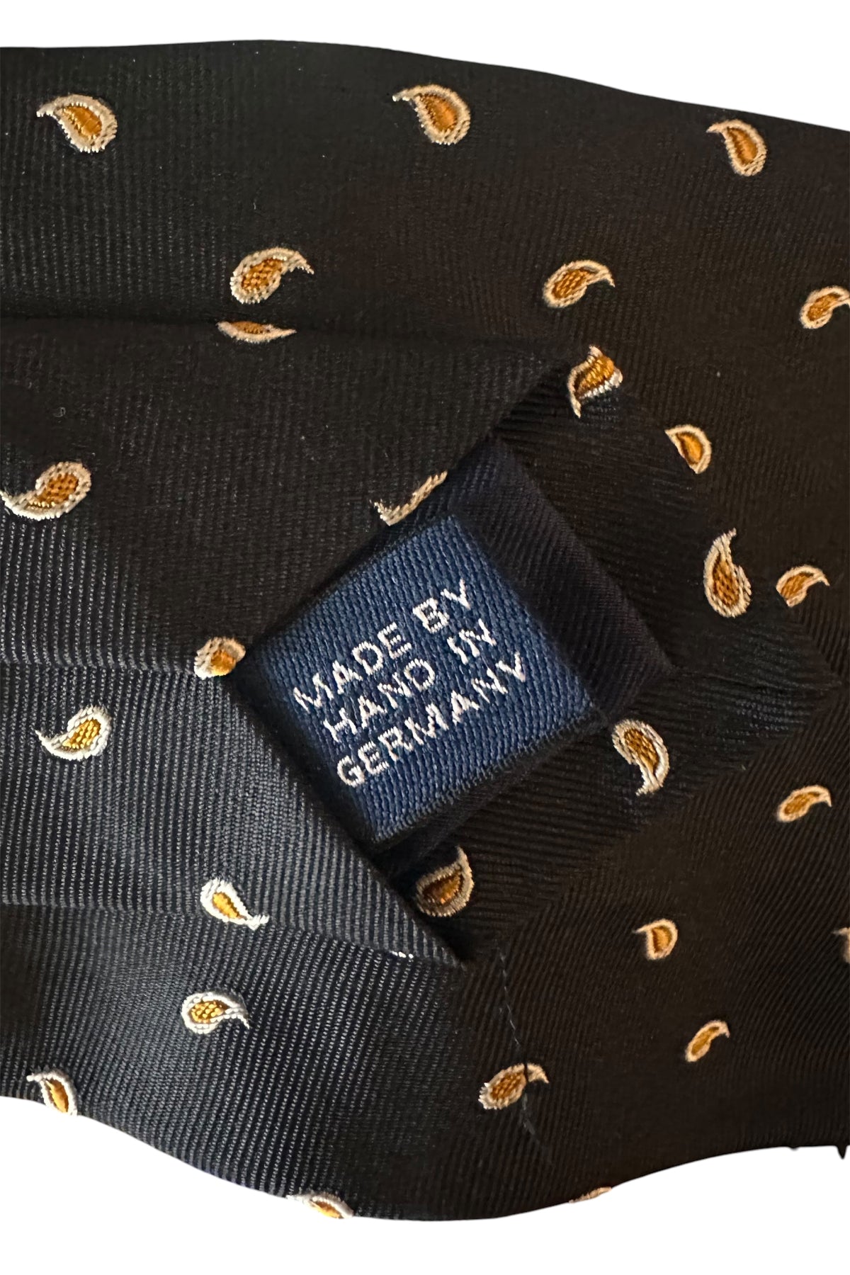 Polo Ralph Lauren Cravate Soie Bleu Marine Handmade in Germany