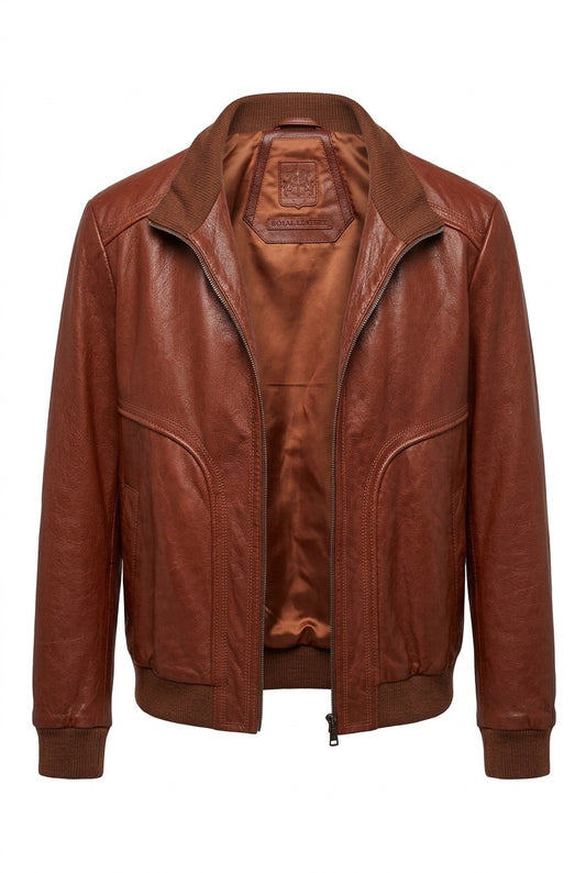Blouson homme Corneliani en cuir – Seconde main luxe – VestiaireFMR Genève Suisse