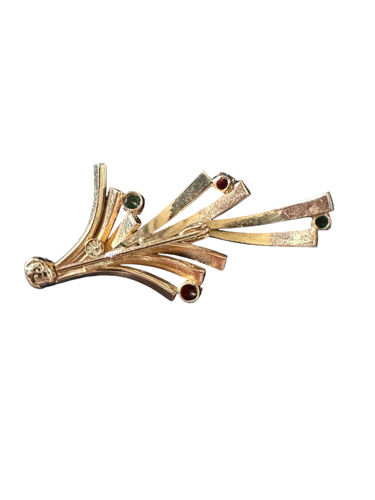 Grosse Broche Vintage Plaqué Or Strass Fournisseur Dior