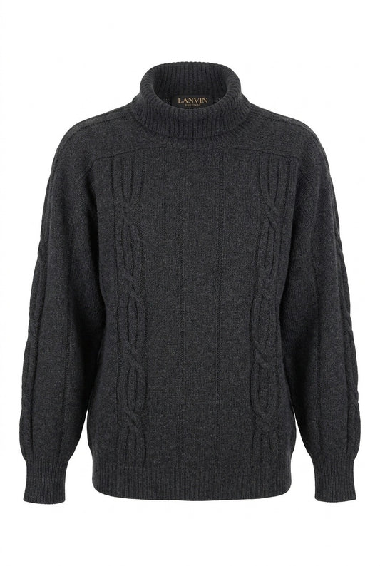 Pull homme Lanvin vintage en cachemire – Seconde main luxe – VestiaireFMR Genève Suisse
