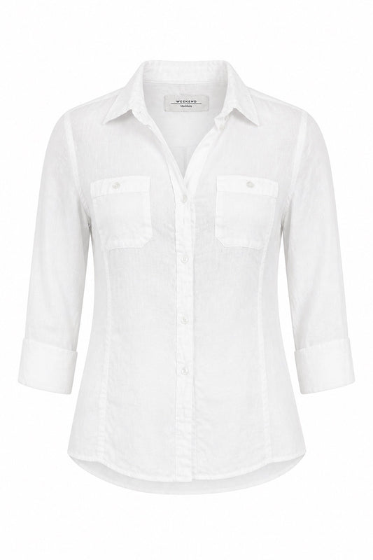 Chemise femme en lin Max Mara Weekend – Seconde main luxe – VestiaireFMR Genève Suisse