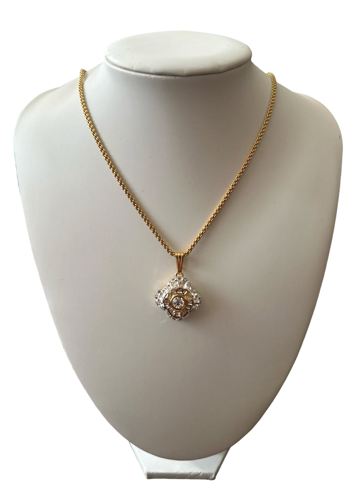 Valentino Garavani Collier Pendentif Vintage Cristaux Swarovski