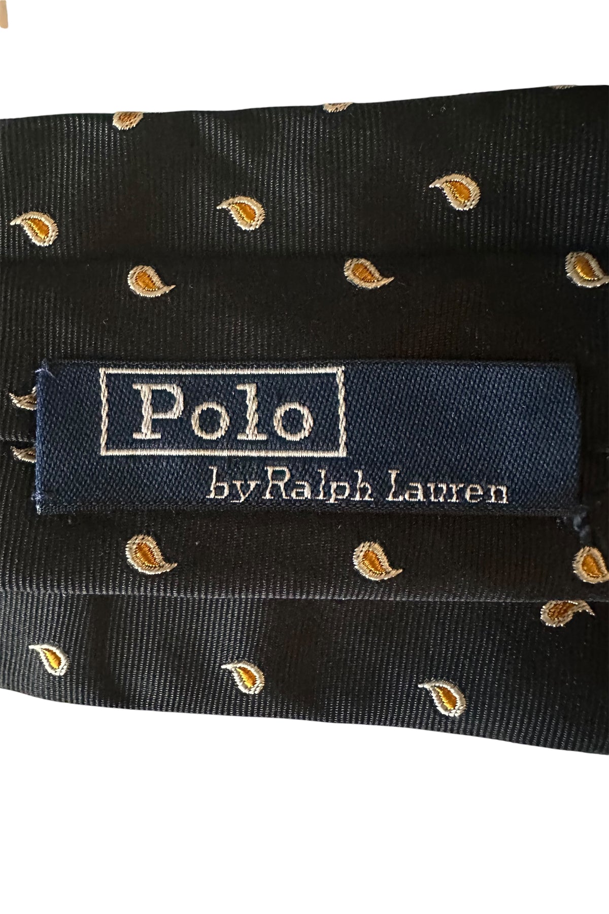Polo Ralph Lauren Cravate Soie Bleu Marine Handmade in Germany