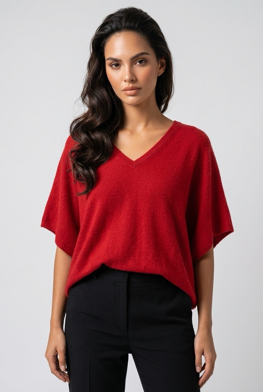 Pull manches chauve-souris en cachemire soie P.A.R.O.S.H. coupe chauve-souris — VestiaireFMR Genève