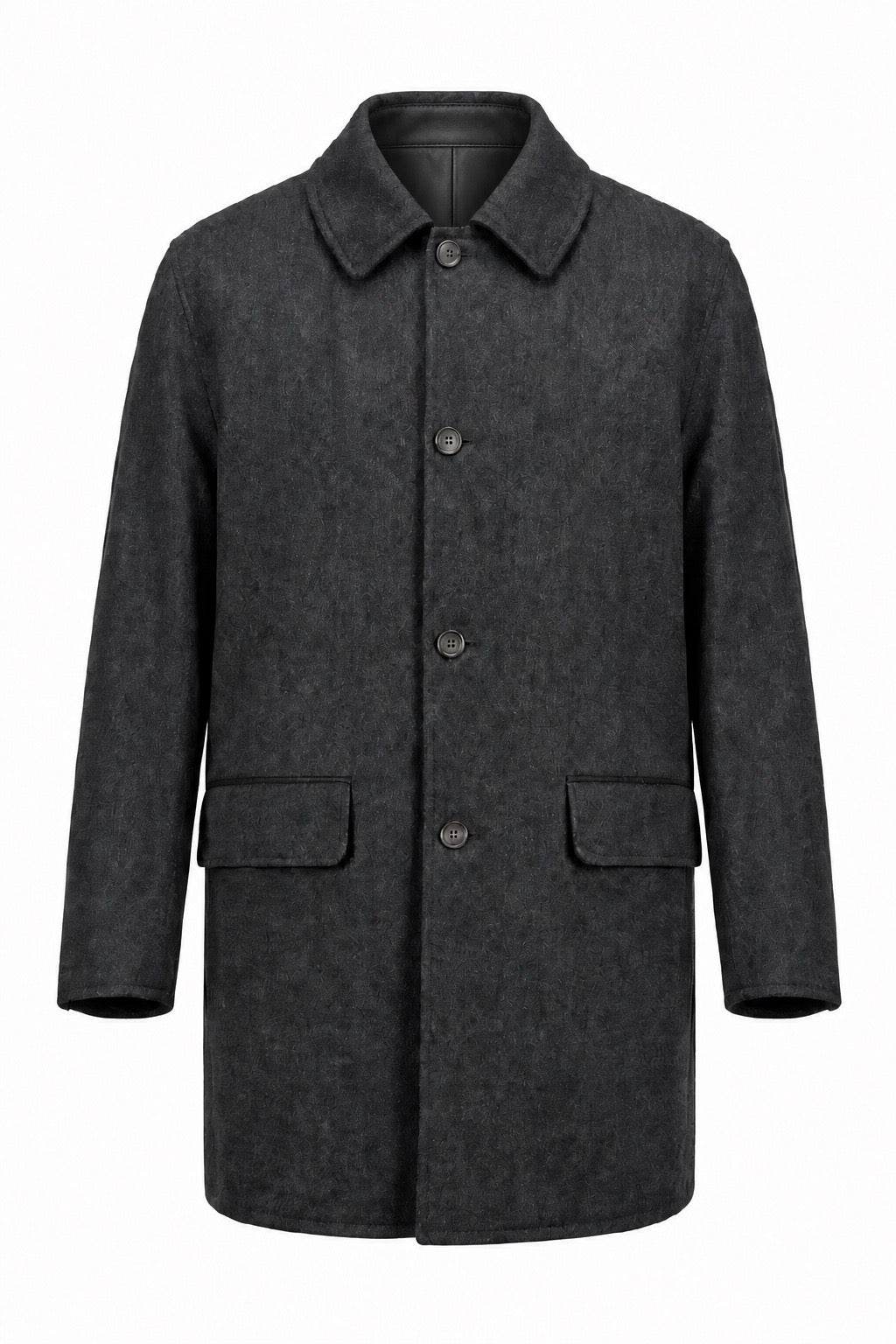 Marco Pierguidi Manteau Réversible coté textile de face – Seconde main luxe – VestiaireFMR Genève Suisse