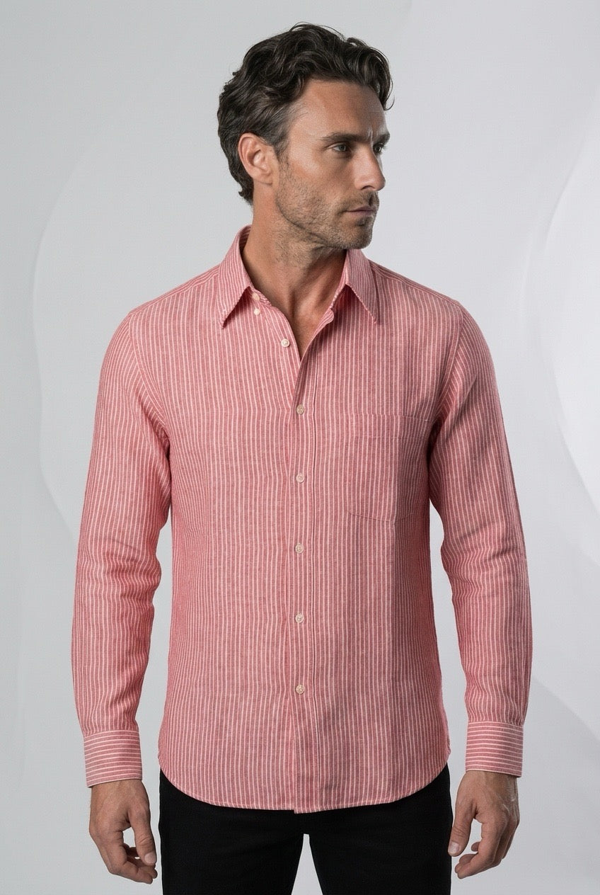 Homme portant une chemise Ermenegildo Zegna – Seconde main luxe – VestiaireFMR Genève Suisse