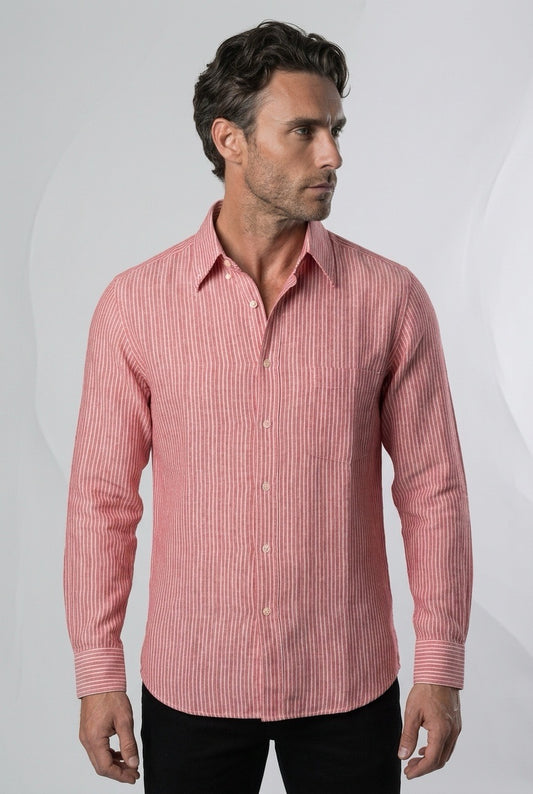 Homme portant une chemise Ermenegildo Zegna – Seconde main luxe – VestiaireFMR Genève Suisse