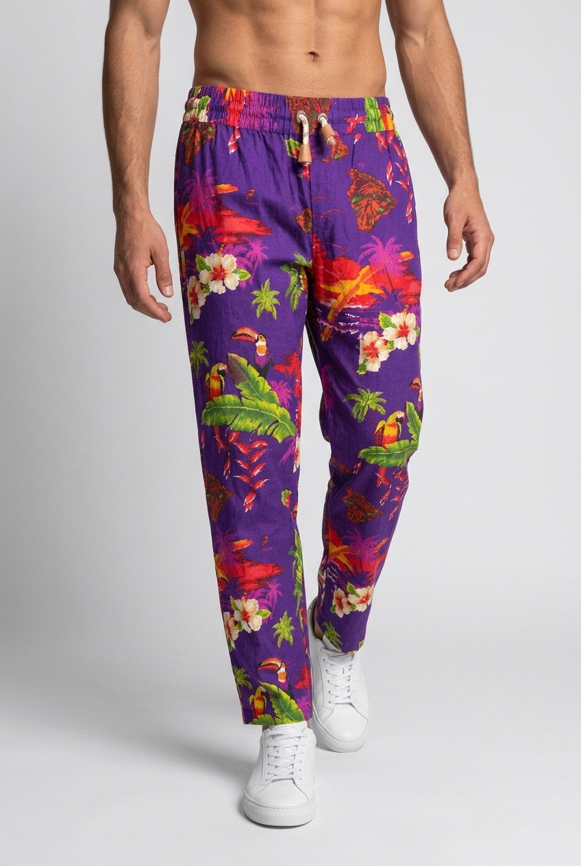 Homme portant un pantalon Moncler Genius x Palm Angels – Seconde main luxe – VestiaireFMR Genève Suisse
