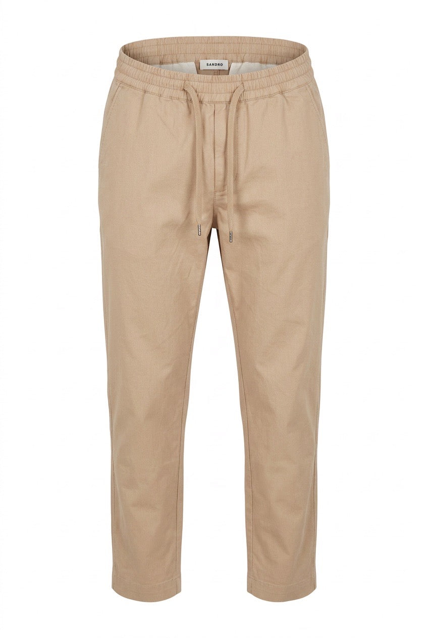 Pantalon femme Sandro beige – Seconde main luxe – VestiaireFMR Genève Suisse