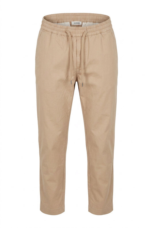 Pantalon femme Sandro beige – Seconde main luxe – VestiaireFMR Genève Suisse