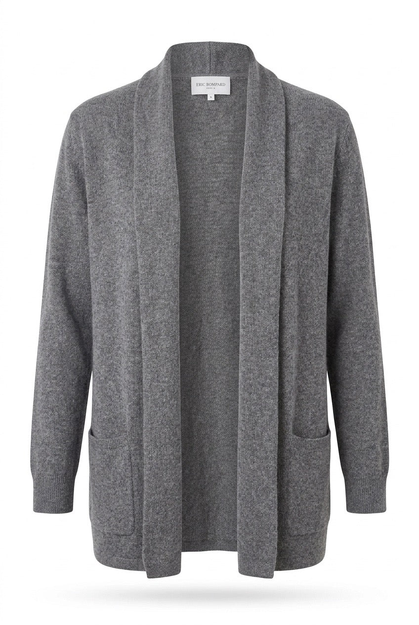 Cardigan femme en cachemire gris Eric Bompard – Seconde main luxe – VestiaireFMR Genève Suisse