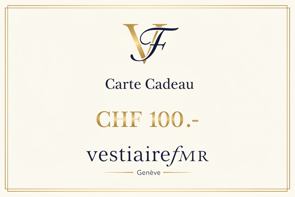 Carte Cadeau VestiaireFMR 100 CHF – Mode vintage luxe Genève Suisse