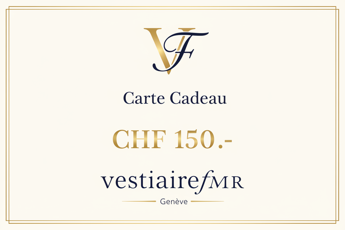 Carte Cadeau VestiaireFMR 150 CHF – Mode vintage luxe Genève Suisse