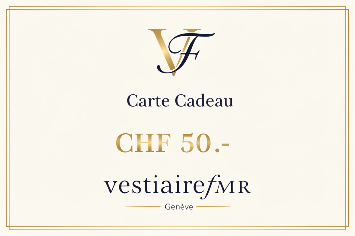 Carte Cadeau VestiaireFMR 50 CHF – Mode vintage luxe Genève Suisse