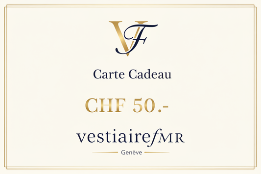 Carte Cadeau VestiaireFMR 50 CHF – Mode vintage luxe Genève Suisse